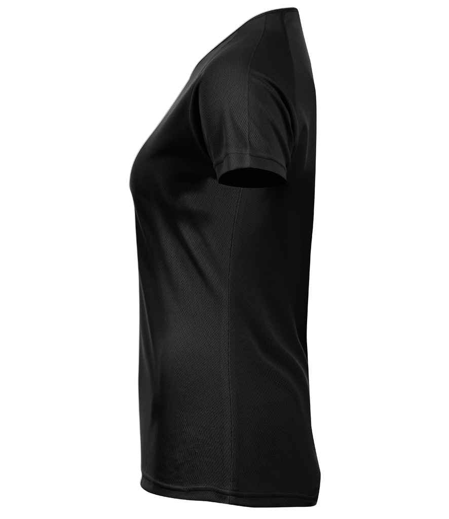 SOL'S Ladies Sporty Performance T-Shirt in Black, side view