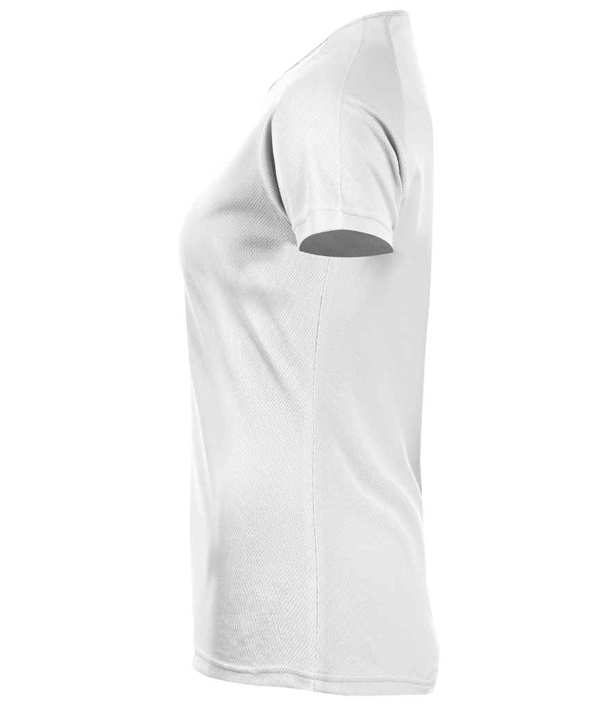 SOL'S Ladies Sporty Performance T-Shirt in White, side view