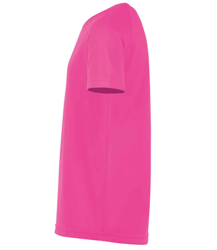 SOL'S Kids Sporty T-Shirt in Neon Pink, side view