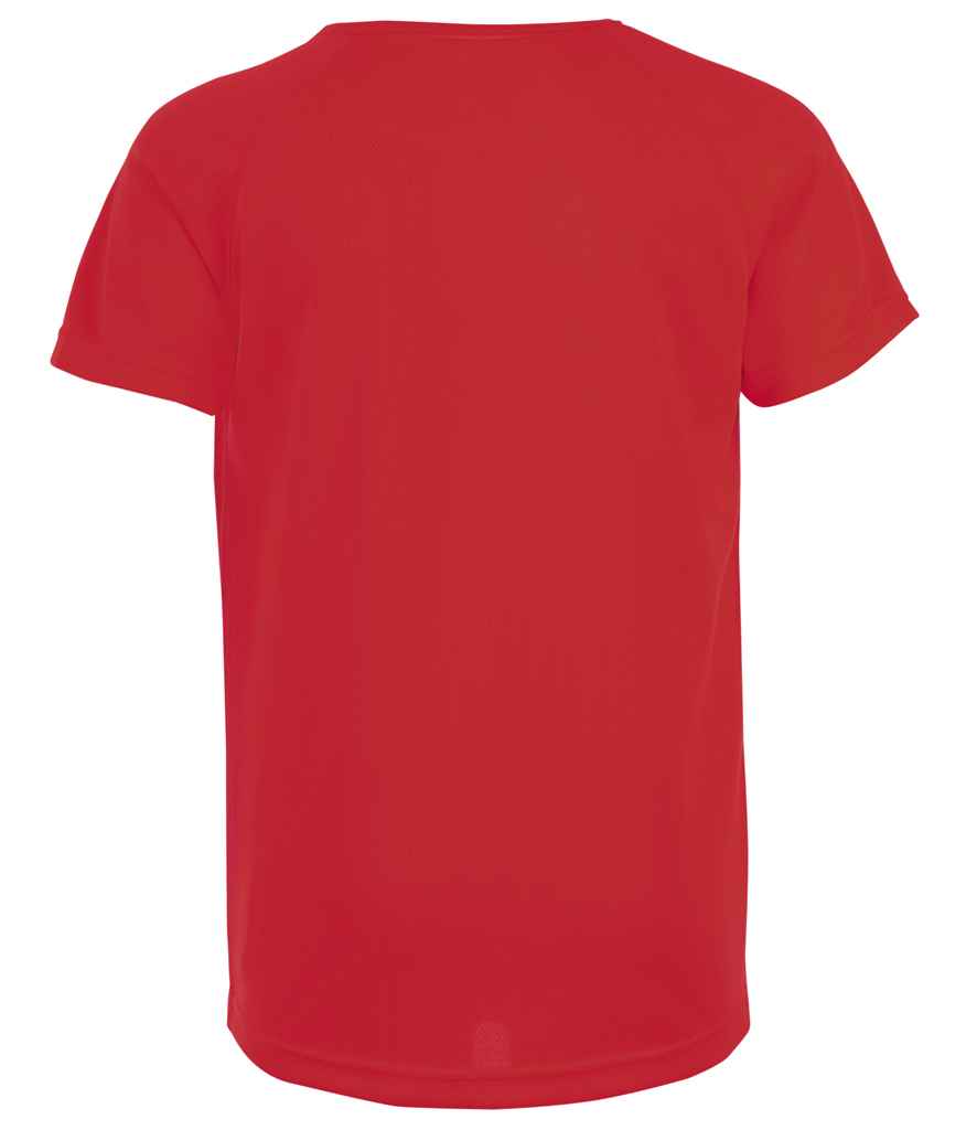 SOL'S Kids Sporty T-Shirt in Red, back view