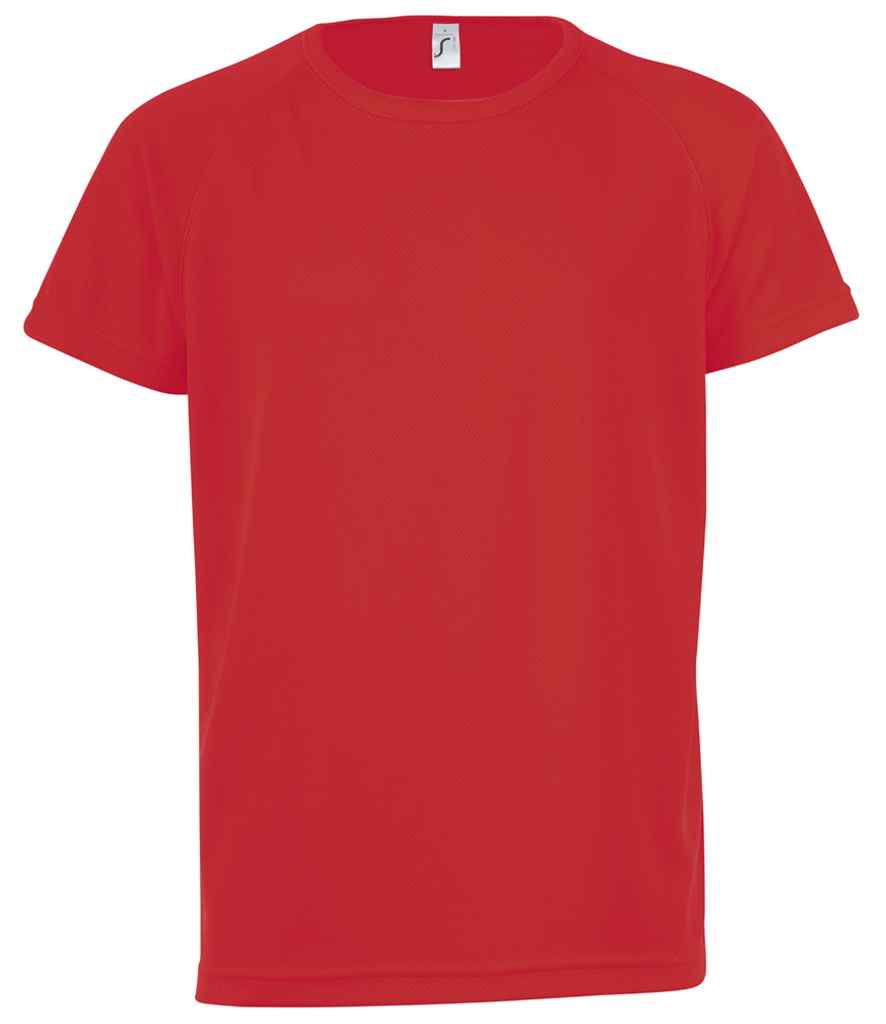 SOL'S Kids Sporty T-Shirt in Red, front view
