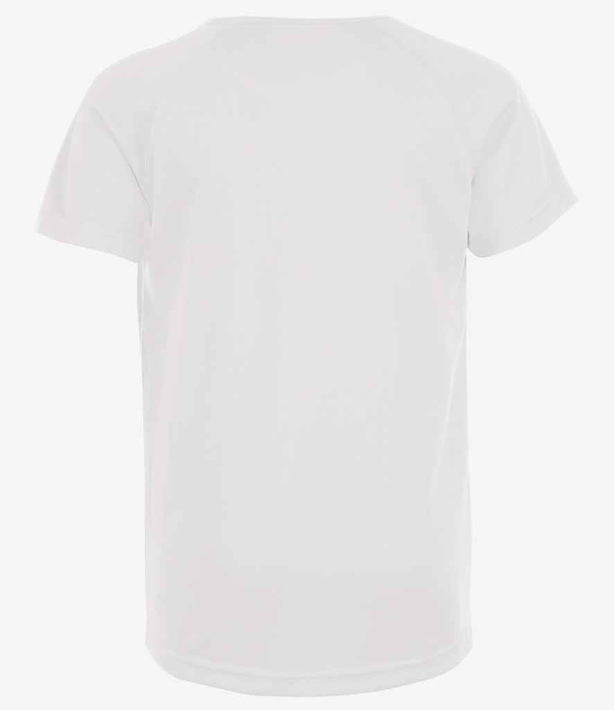 SOL'S Kids Sporty T-Shirt in White, back view