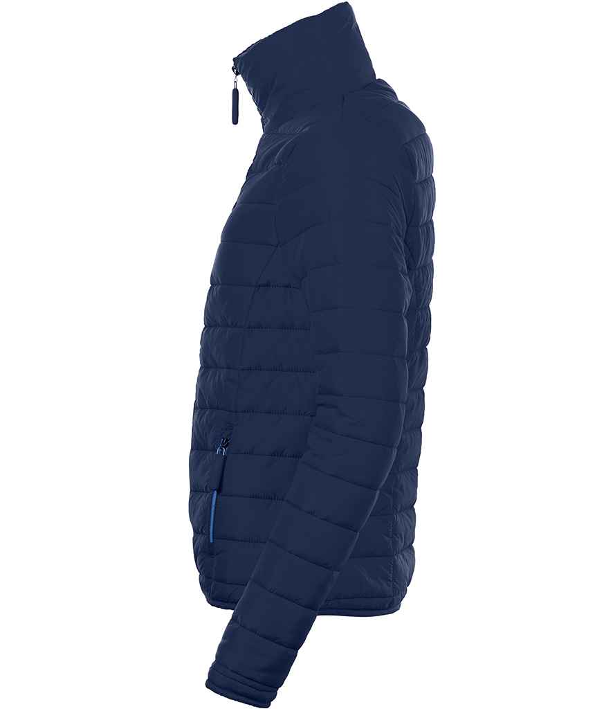 SOL'S Ladies Ride Padded Jacket in Navy, side view