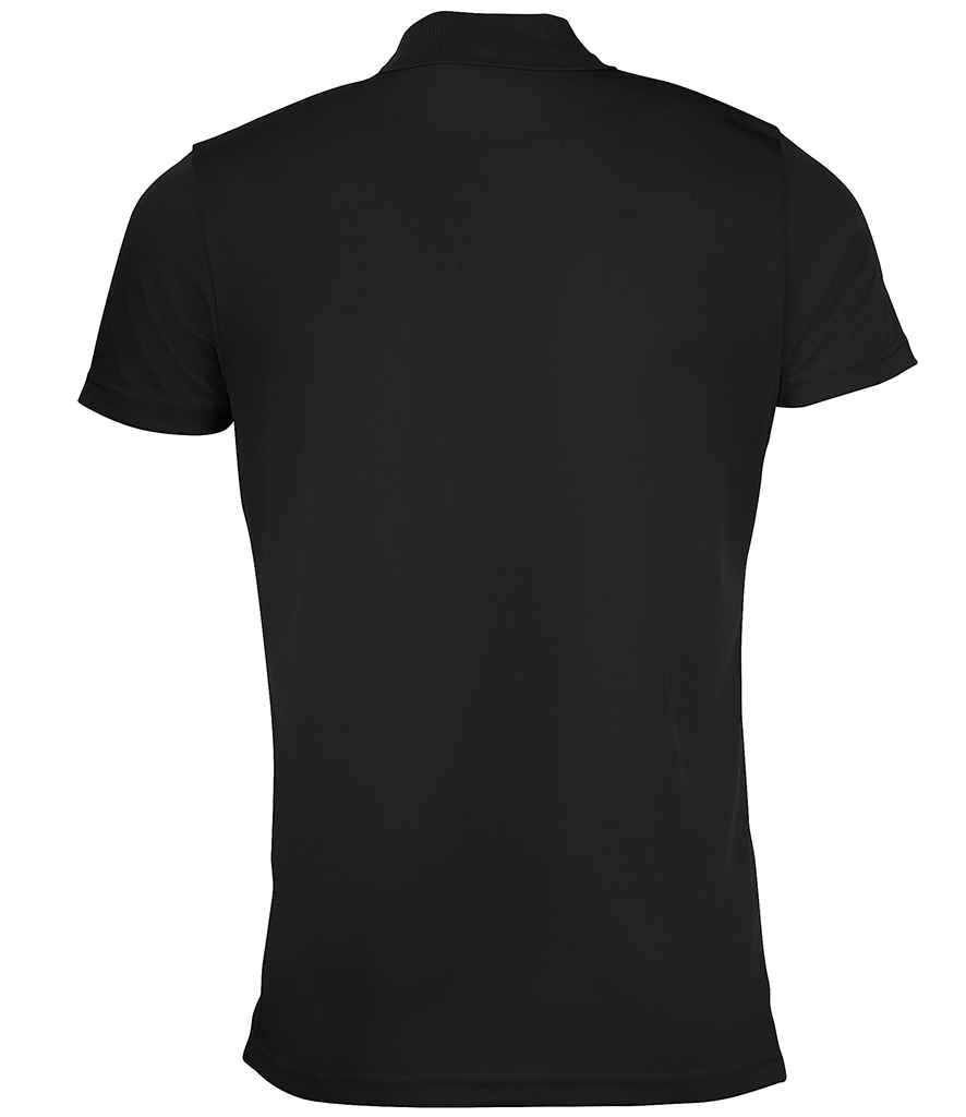 SOL'S Performer Piqué Polo Shirt in Black, back view