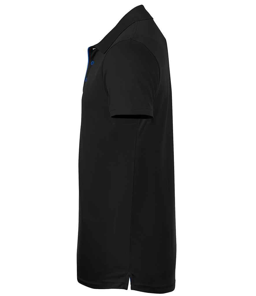 SOL'S Performer Piqué Polo Shirt in Black, side view