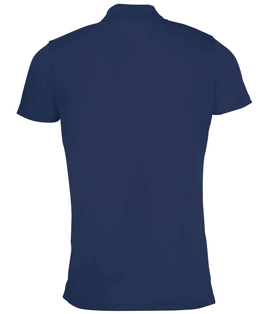 SOL'S Performer Piqué Polo Shirt in French Navy, back view