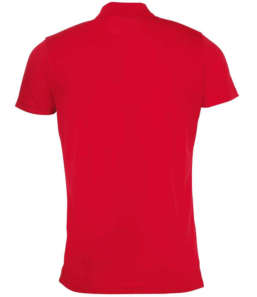 SOL'S Performer Piqué Polo Shirt in Red, back view