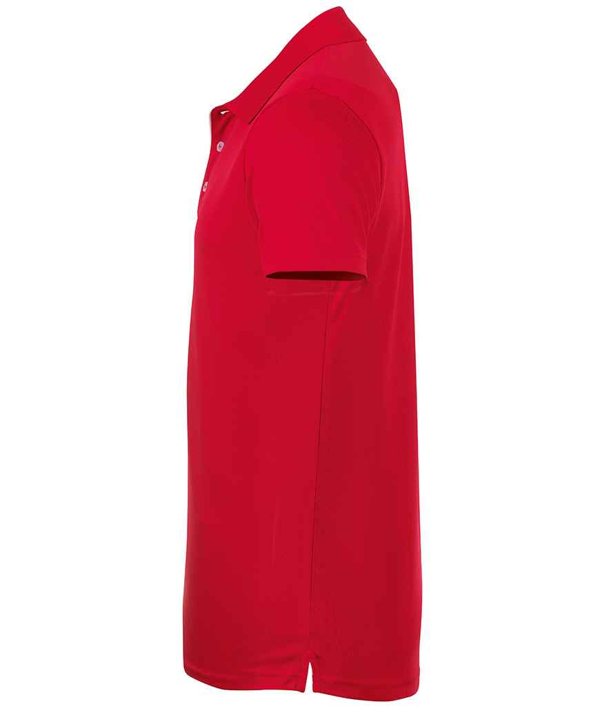 SOL'S Performer Piqué Polo Shirt in Red, side view