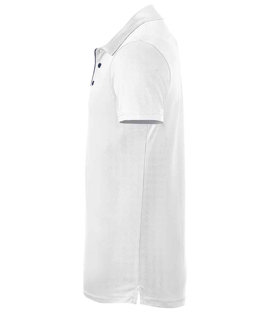 SOL'S Performer Piqué Polo Shirt in White, side view