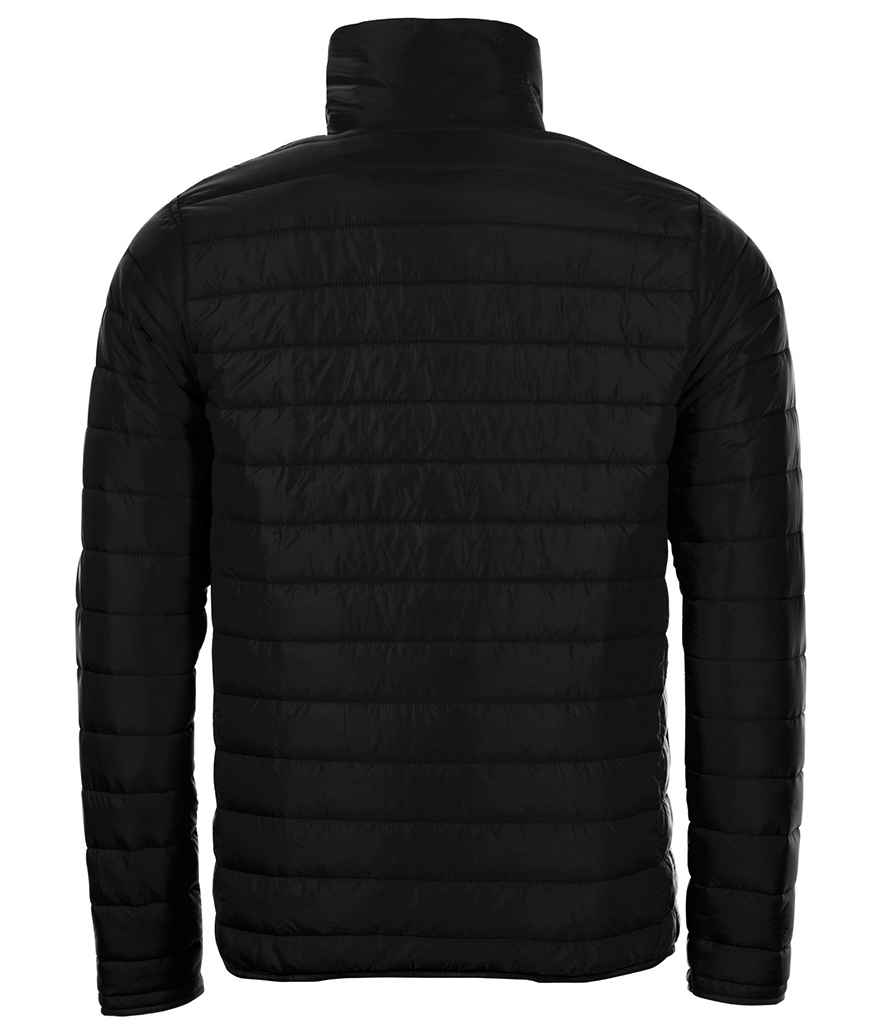 SOL'S Ride Padded Jacket in Black, back view