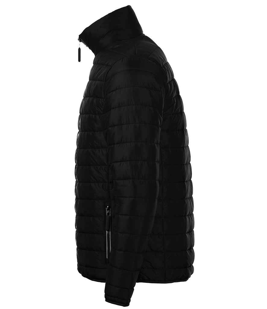 SOL'S Ride Padded Jacket in Black, side view