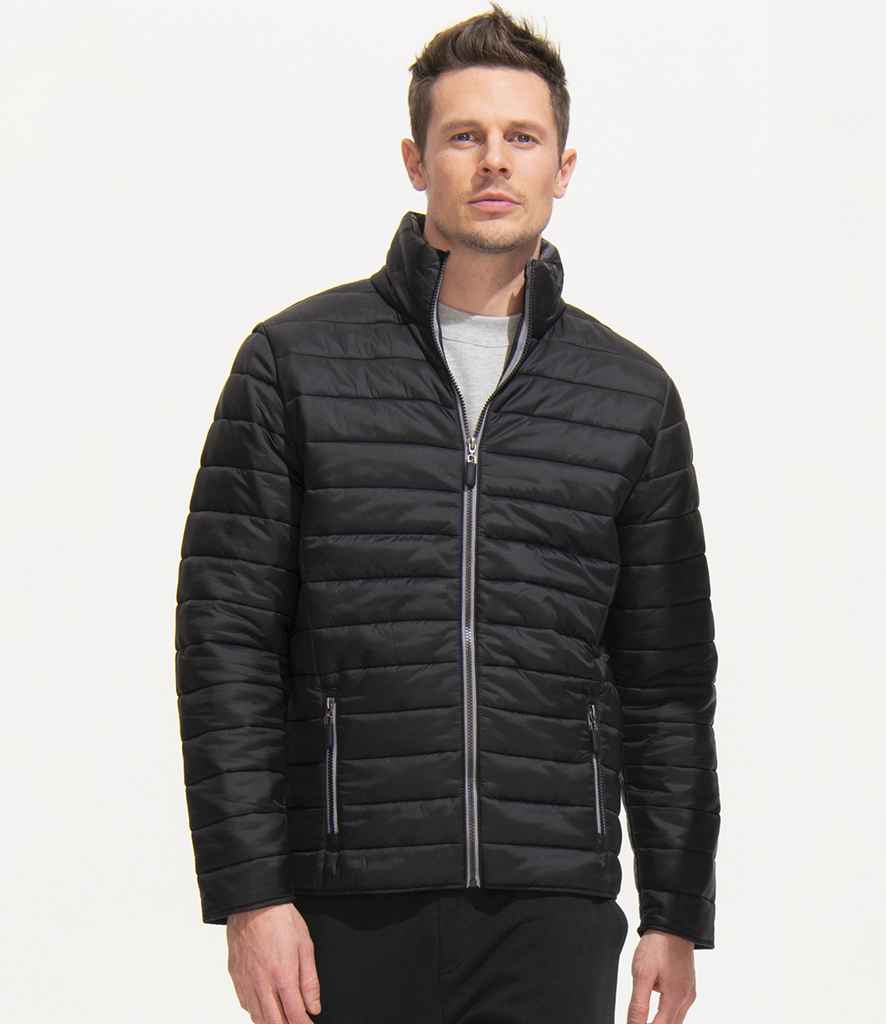 SOL'S Ride Padded Jacket in Black