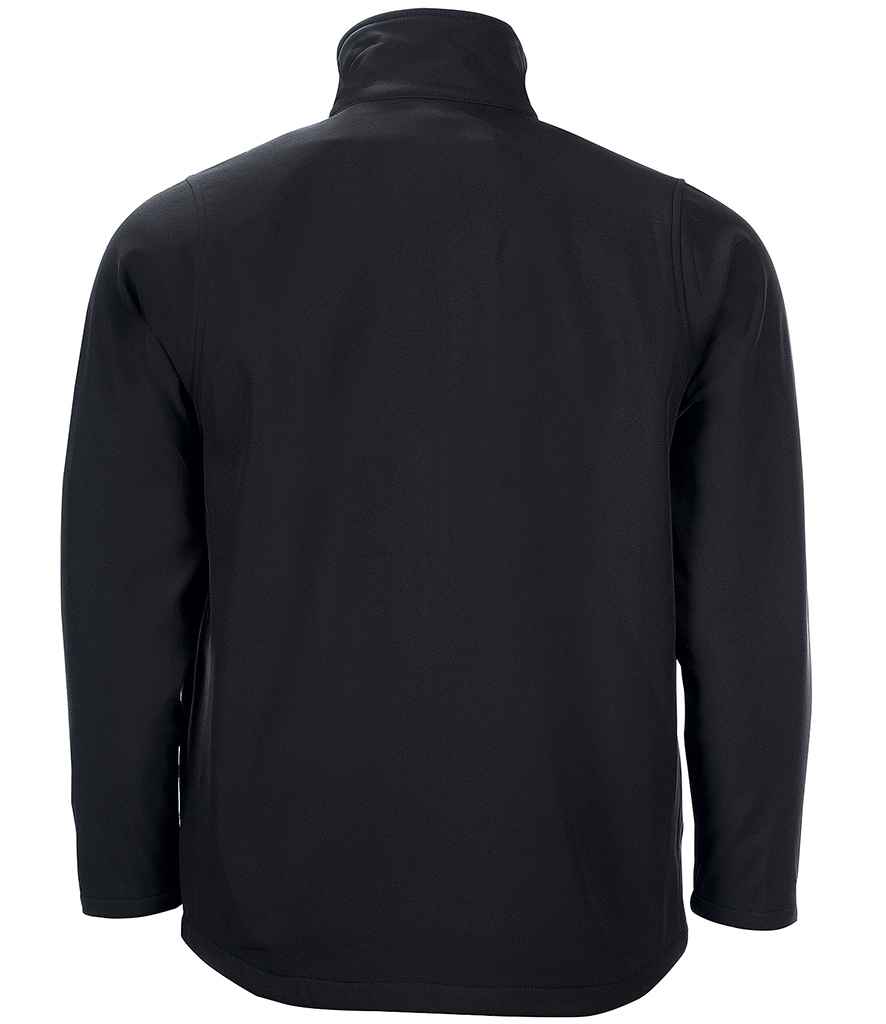SOL'S Race Soft Shell Jacket in Black, back view