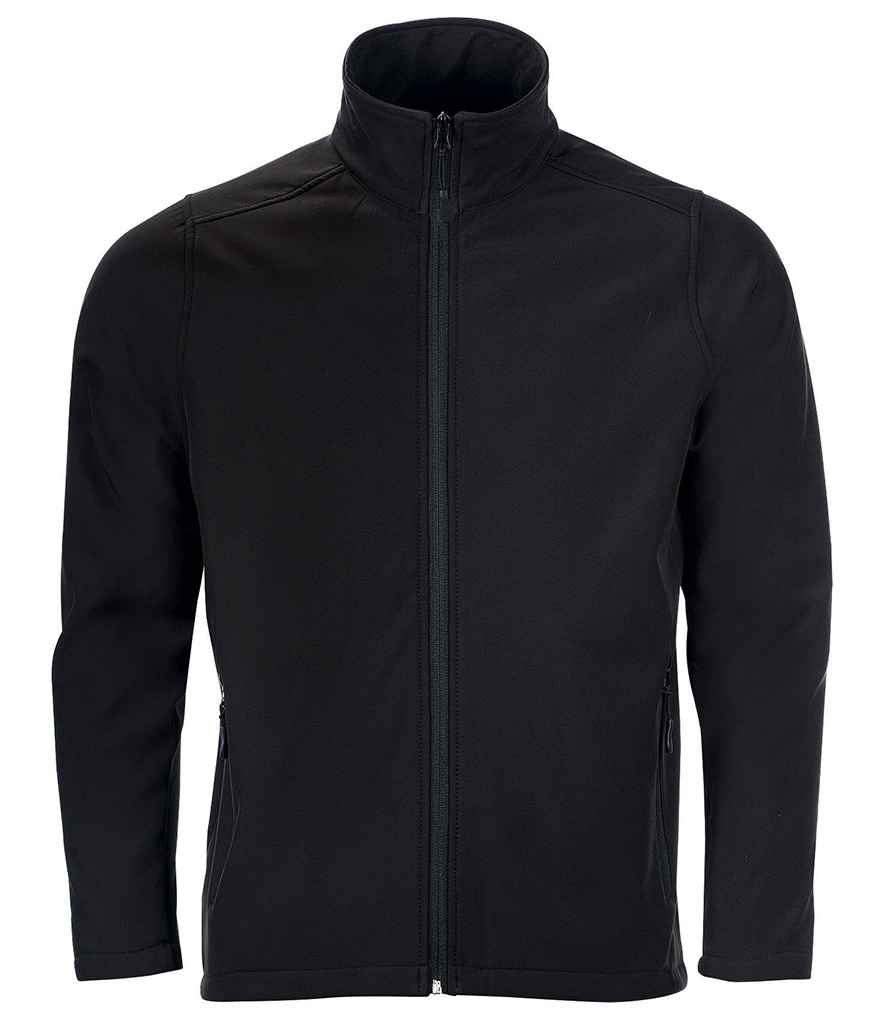 SOL'S Race Soft Shell Jacket in Black, front view