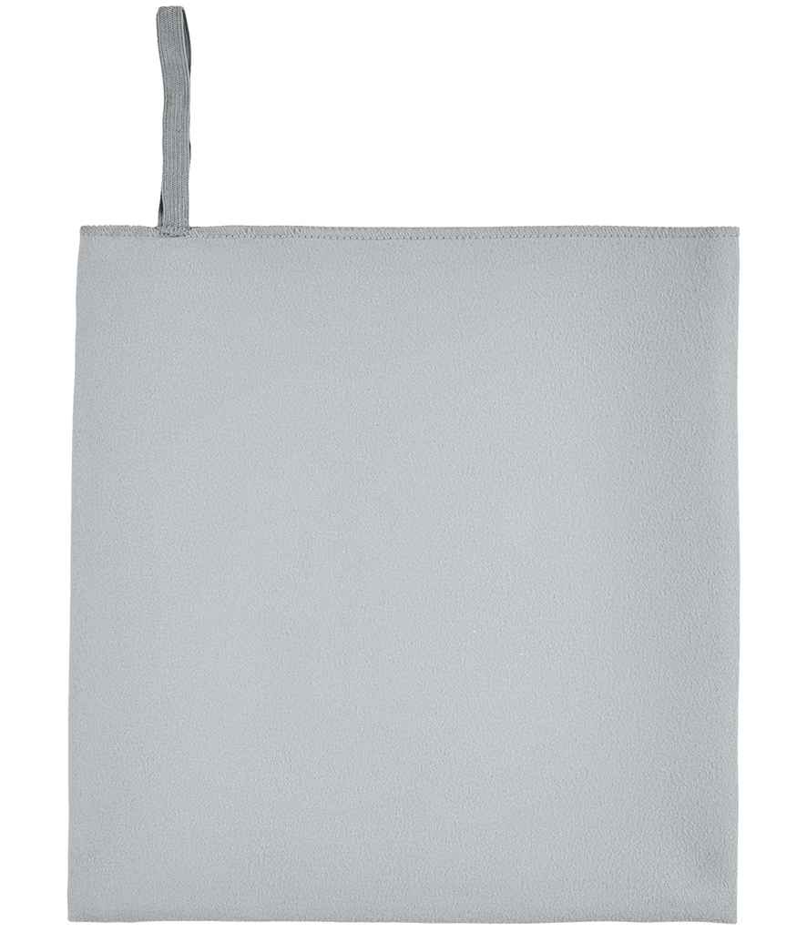 SOL'S Atoll 30 Microfibre Guest Towel in Pure Grey, front view
