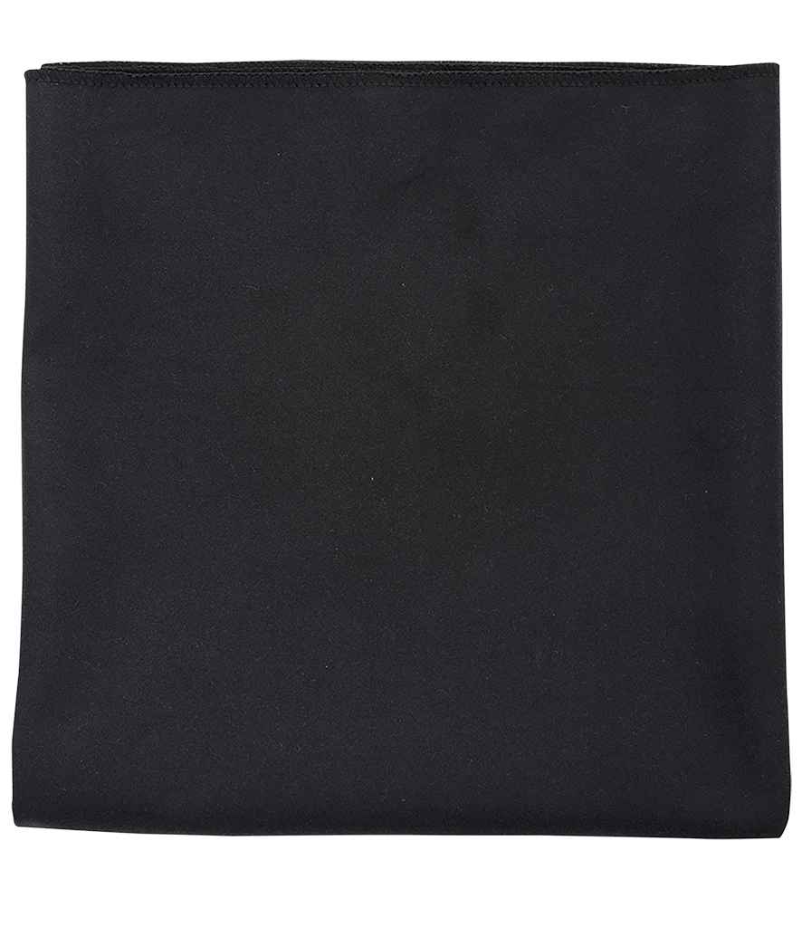 SOL'S Atoll 50 Microfibre Hand Towel in Black, front view