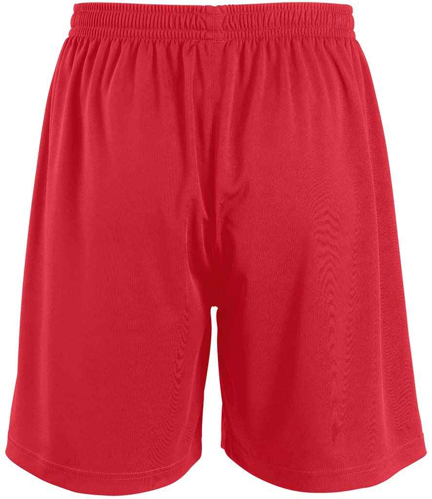 SOL'S San Siro 2 Shorts in Red, back view