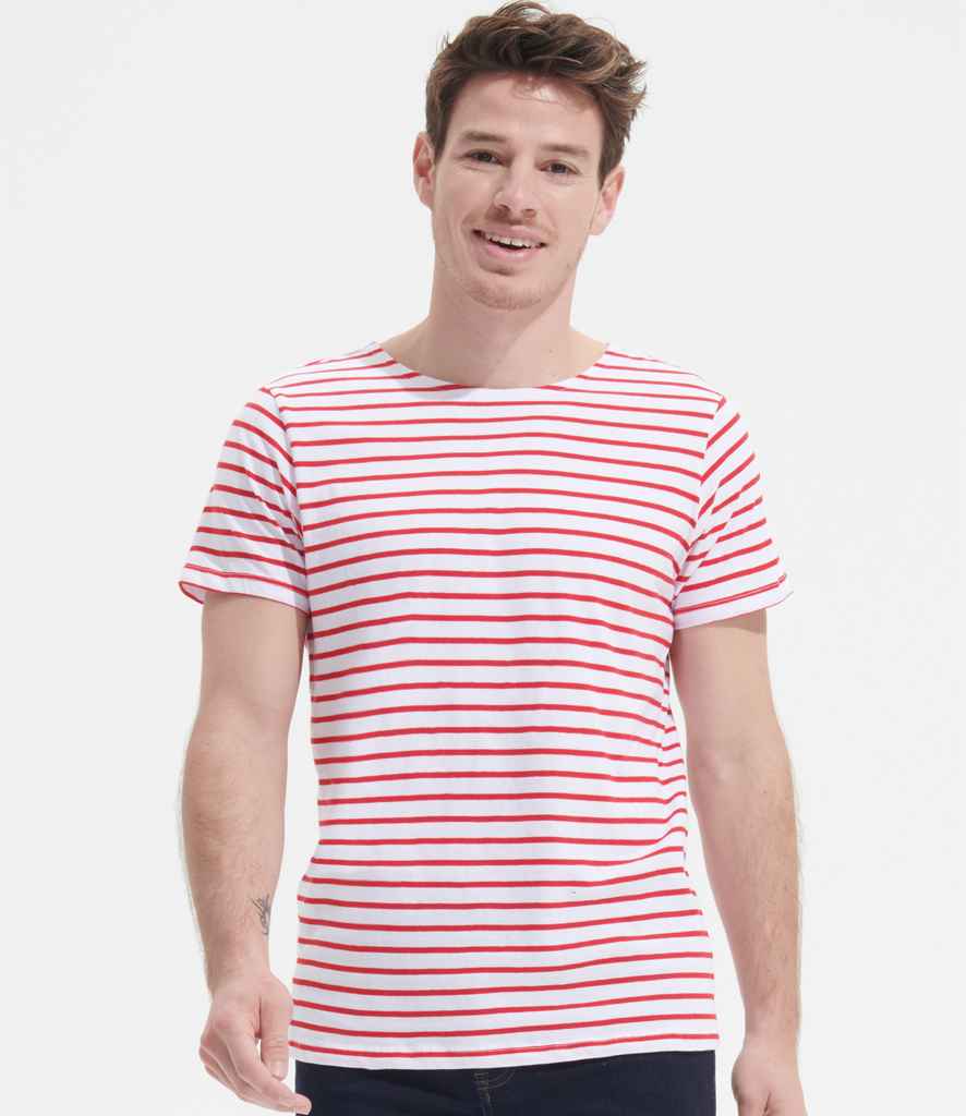SOL'S Miles Striped T-Shirt, front view