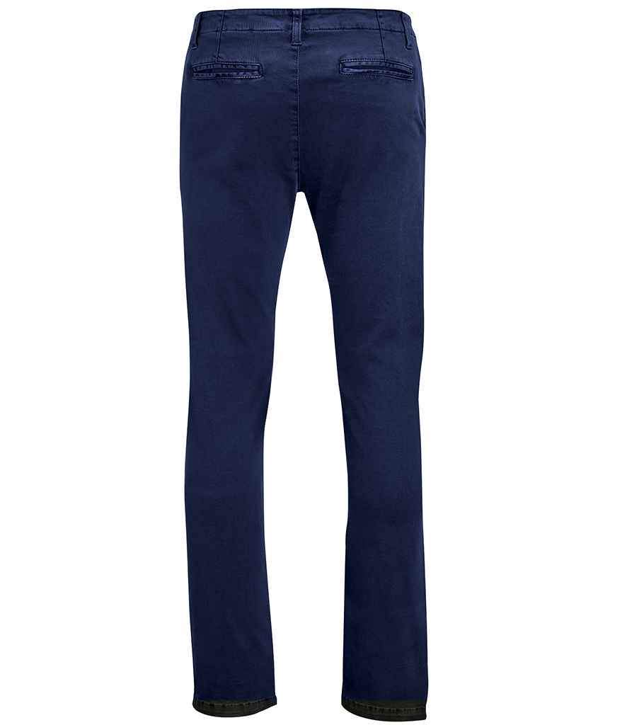 SOL'S Jules Chino Trousers in French Navy, back view