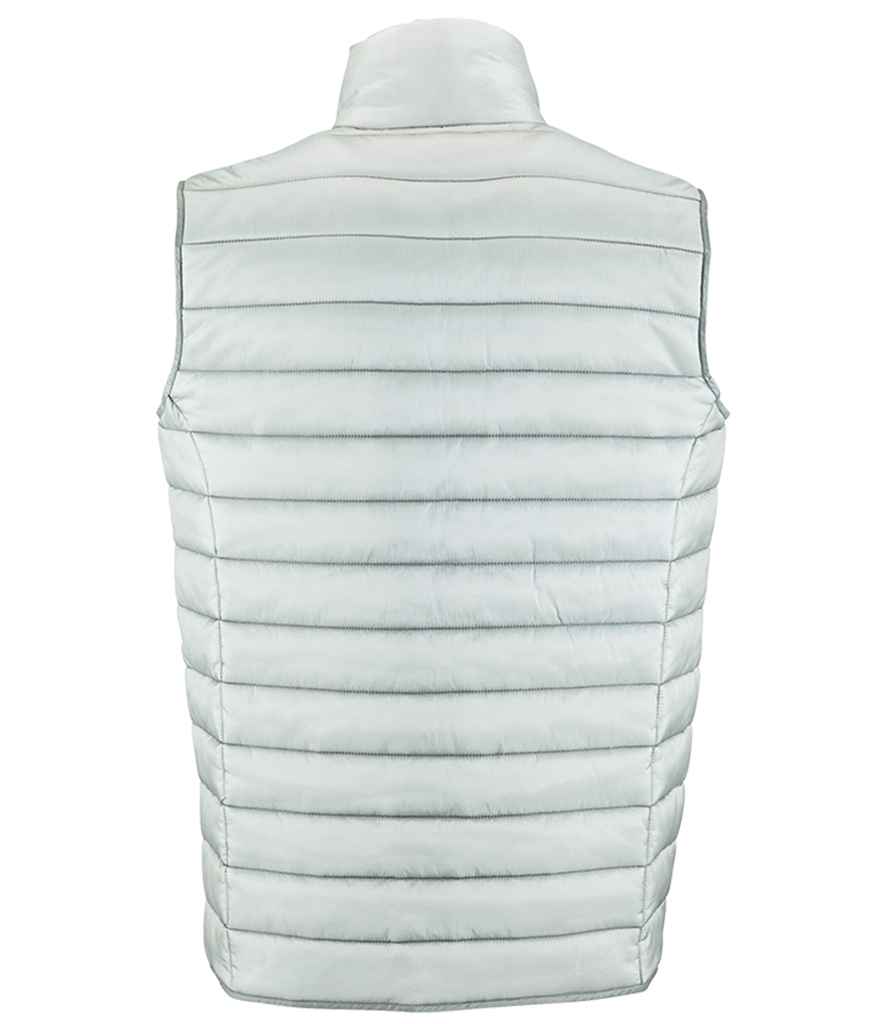 SOL'S Wave Bodywarmer in Metal Grey, back view