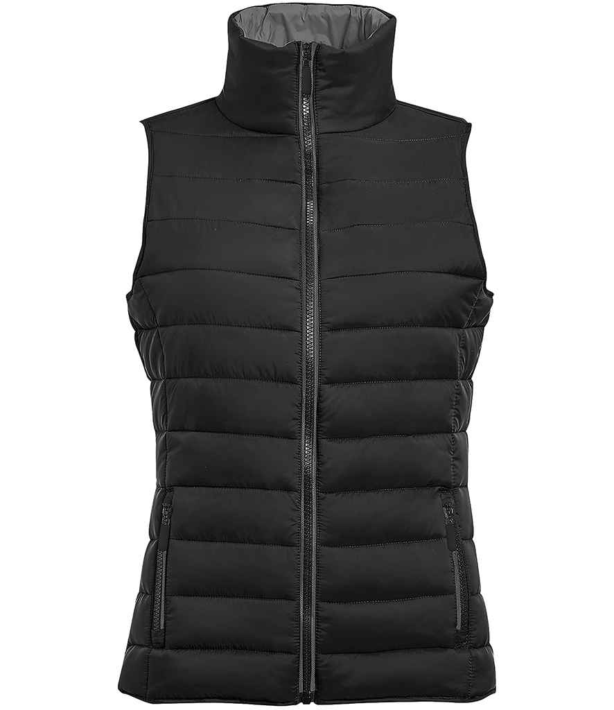 SOL'S Ladies Wave Bodywarmer in Black, front view