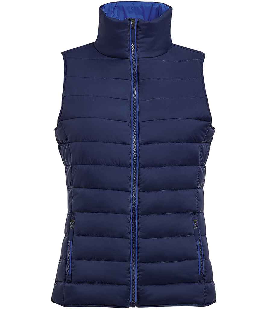 SOL'S Ladies Wave Bodywarmer in Navy, front view