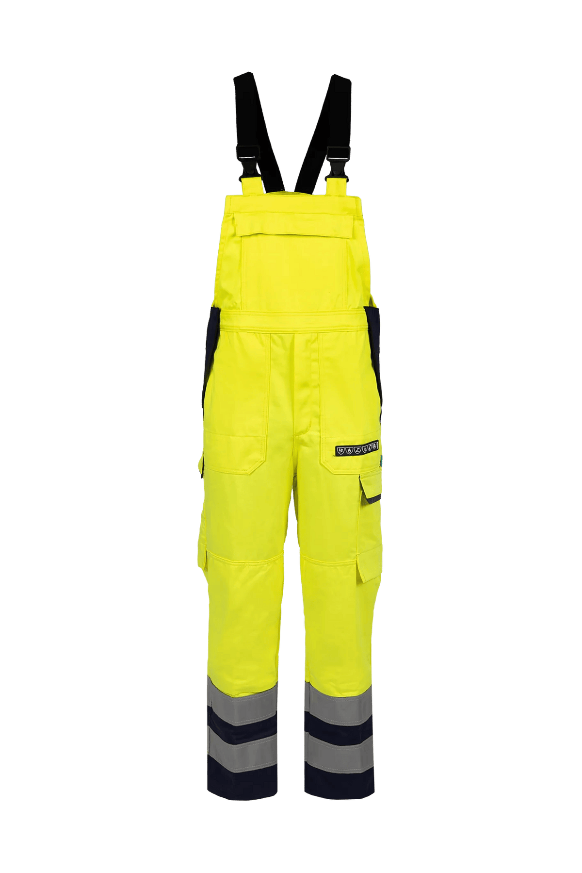 Sioen PRO Bayonne in High-vis yellow/Navy blue, front view