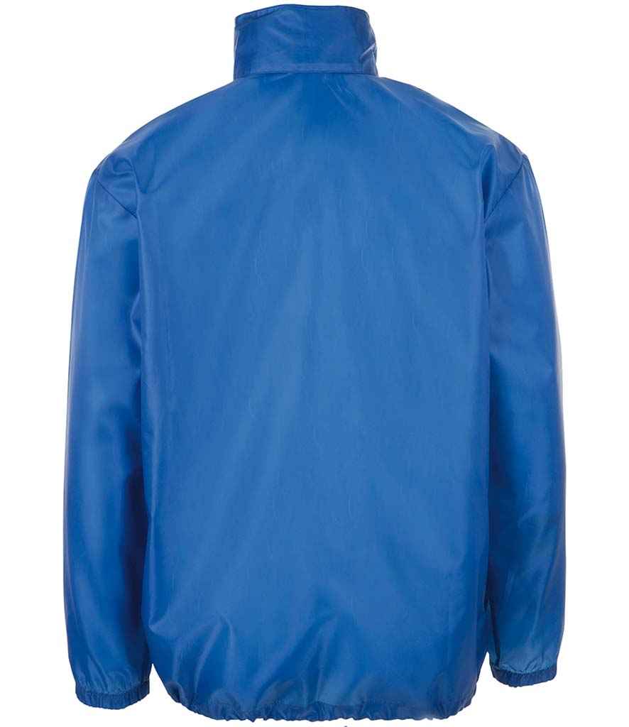 SOL'S Unisex Shift Windbreaker Jacket in Royal Blue, back view