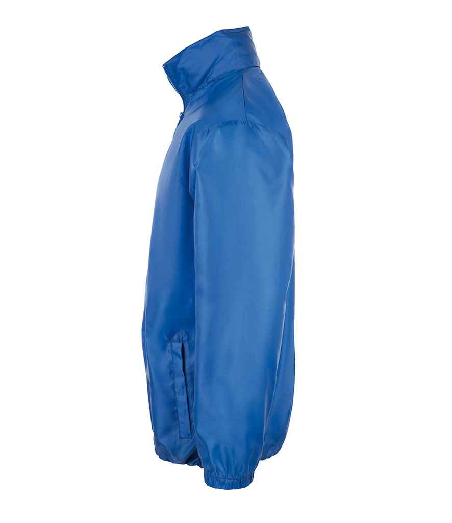 SOL'S Unisex Shift Windbreaker Jacket in Royal Blue, side view