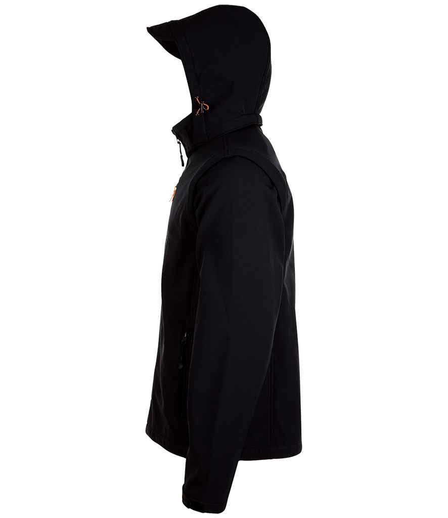SOL'S Transformer Pro Soft Shell Jacket in Black, side view
