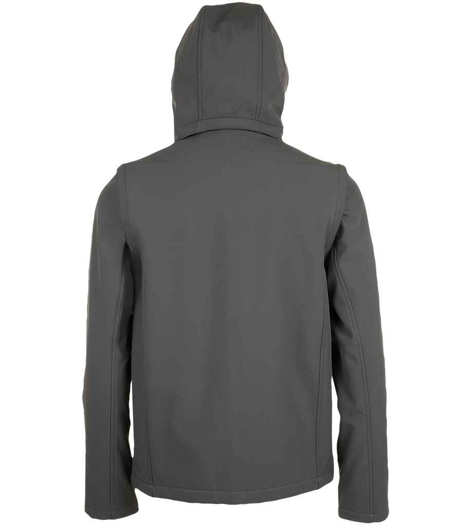SOL'S Transformer Pro Soft Shell Jacket in Charcoal, back view