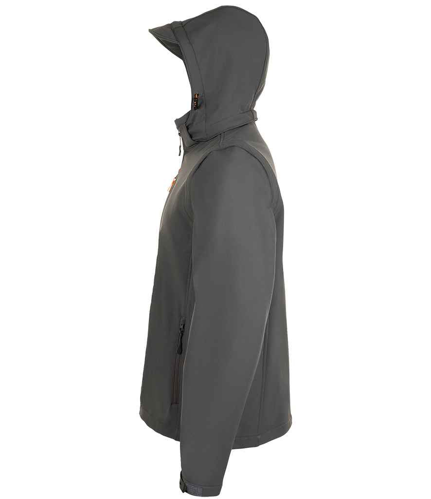 SOL'S Transformer Pro Soft Shell Jacket in Charcoal, side view