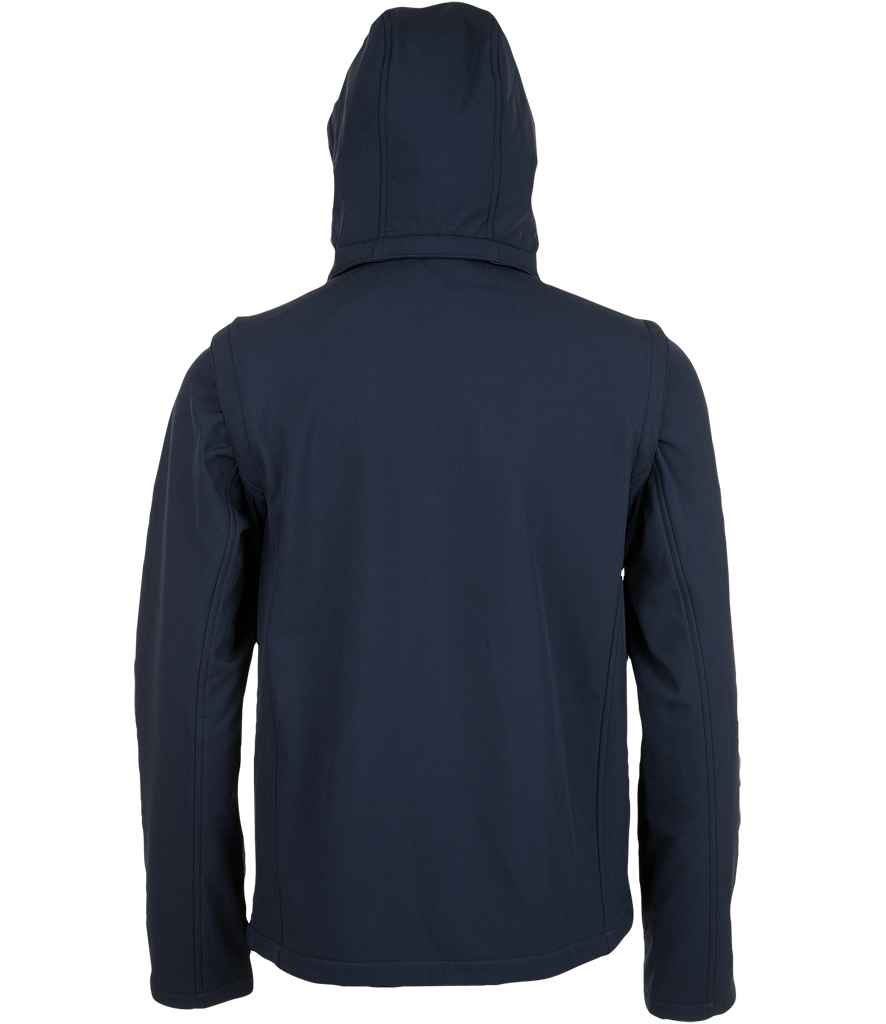 SOL'S Transformer Pro Soft Shell Jacket in French Navy, back view