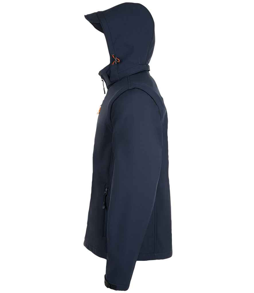 SOL'S Transformer Pro Soft Shell Jacket in French Navy, side view