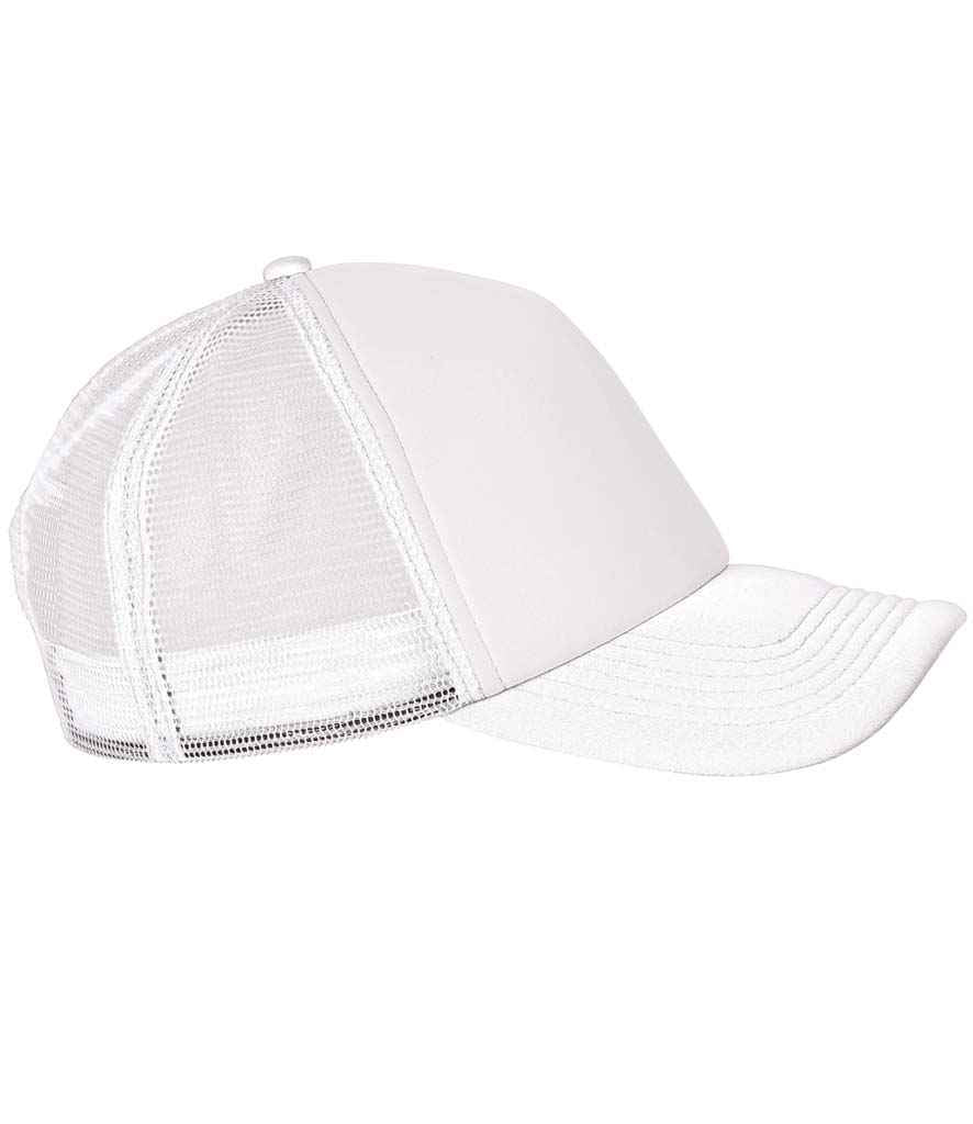 SOL'S Bubble Contrast Cap in White, front view