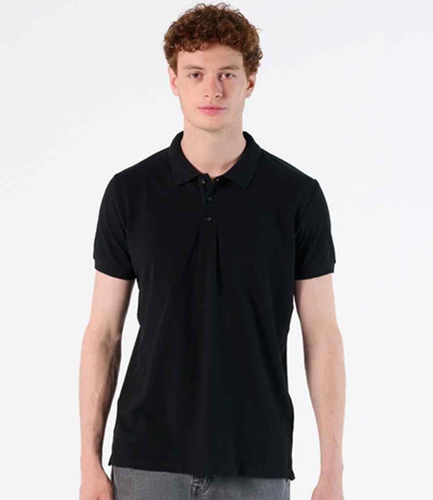 SOL'S Phoenix Piqué Polo Shirt in Black
