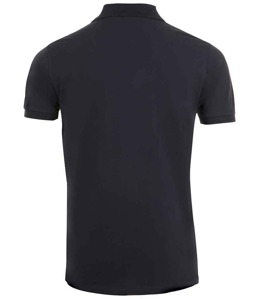 SOL'S Phoenix Piqué Polo Shirt in French Navy, back view