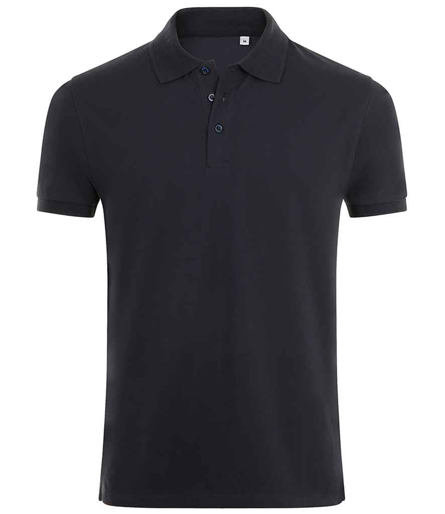 SOL'S Phoenix Piqué Polo Shirt in French Navy, front view
