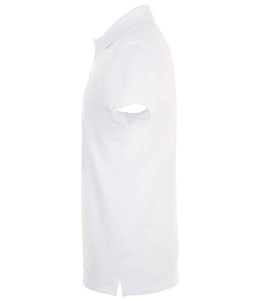 SOL'S Phoenix Piqué Polo Shirt in White, side view