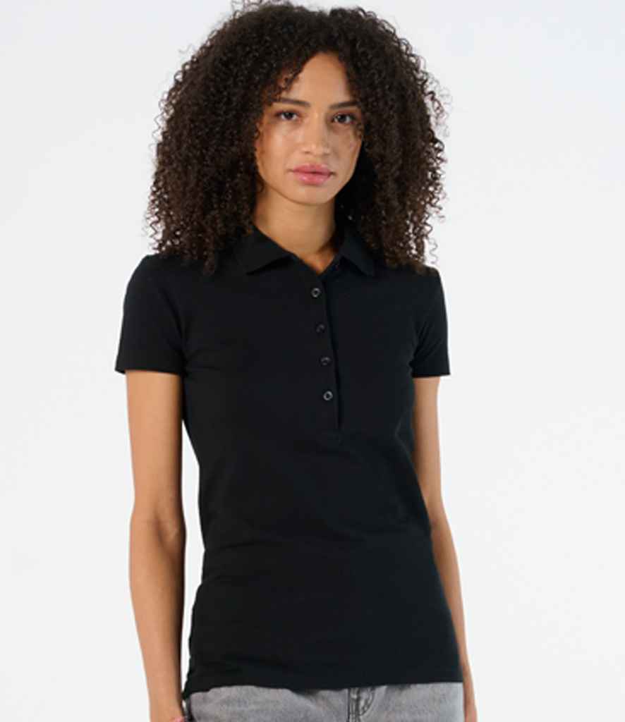 SOL'S Ladies Phoenix Piqué Polo Shirt in Black