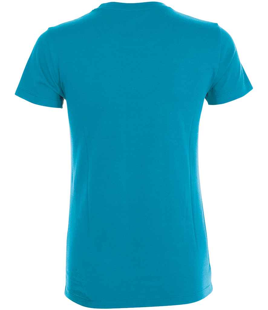 SOL'S Ladies Regent T-Shirt in Aqua, back view