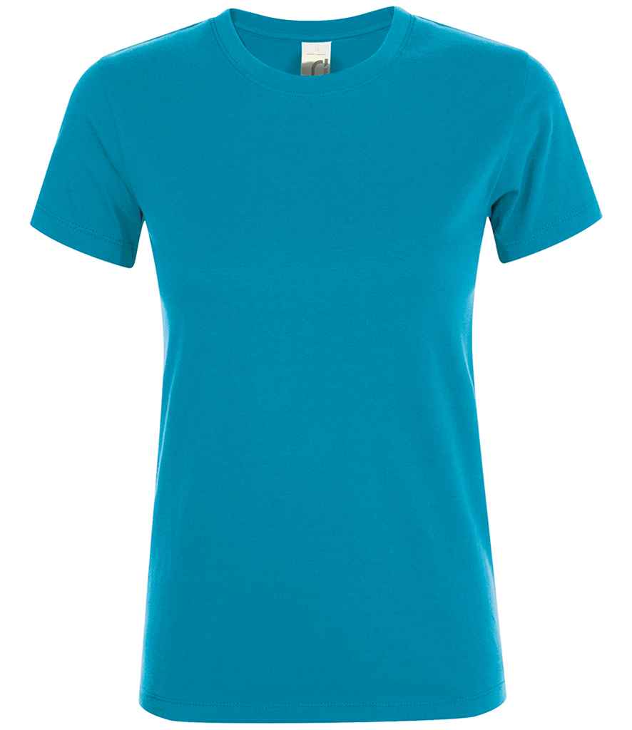 SOL'S Ladies Regent T-Shirt in Aqua, front view