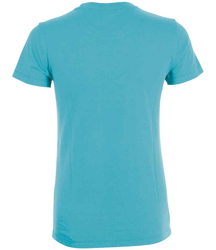 SOL'S Ladies Regent T-Shirt in Atoll Blue, back view