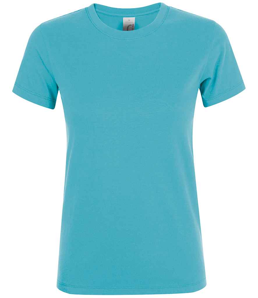 SOL'S Ladies Regent T-Shirt in Atoll Blue, front view