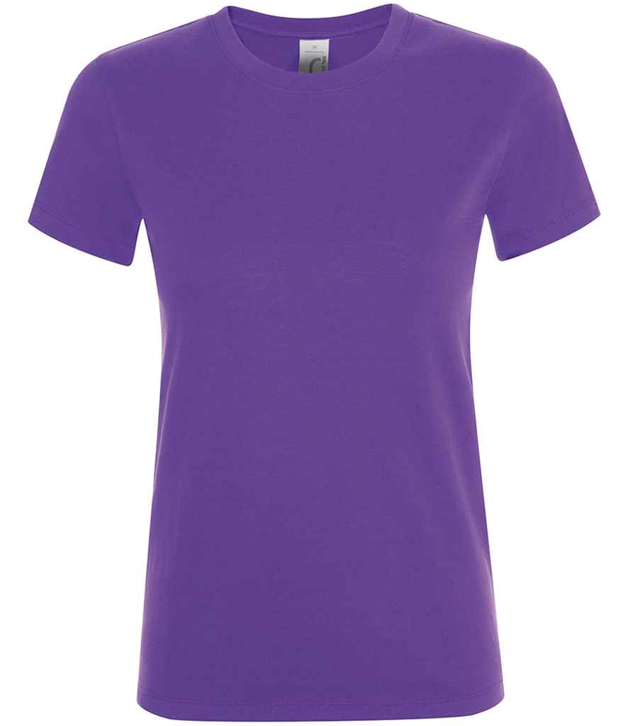 SOL'S Ladies Regent T-Shirt in Dark Purple, front view