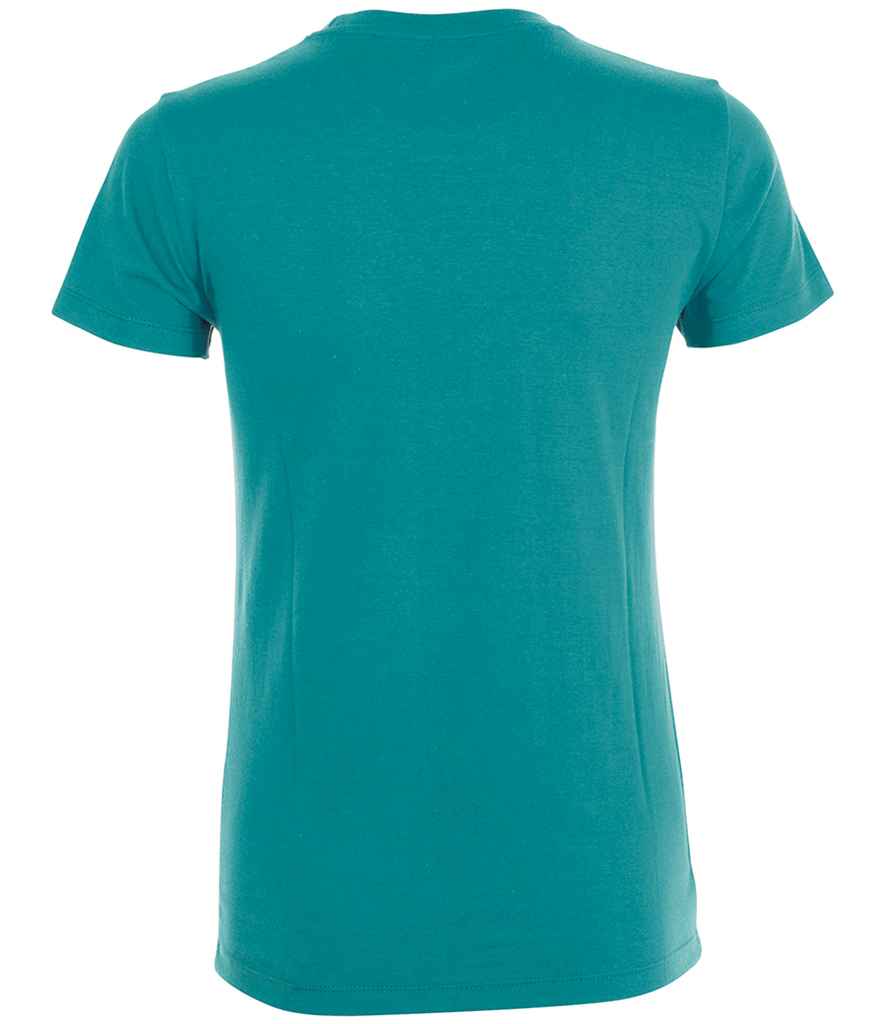 SOL'S Ladies Regent T-Shirt in Duck Blue, back view
