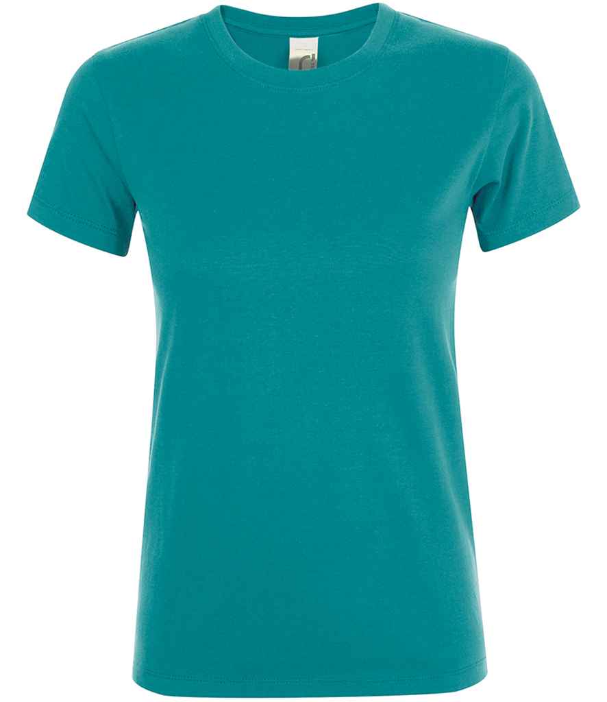SOL'S Ladies Regent T-Shirt in Duck Blue, front view