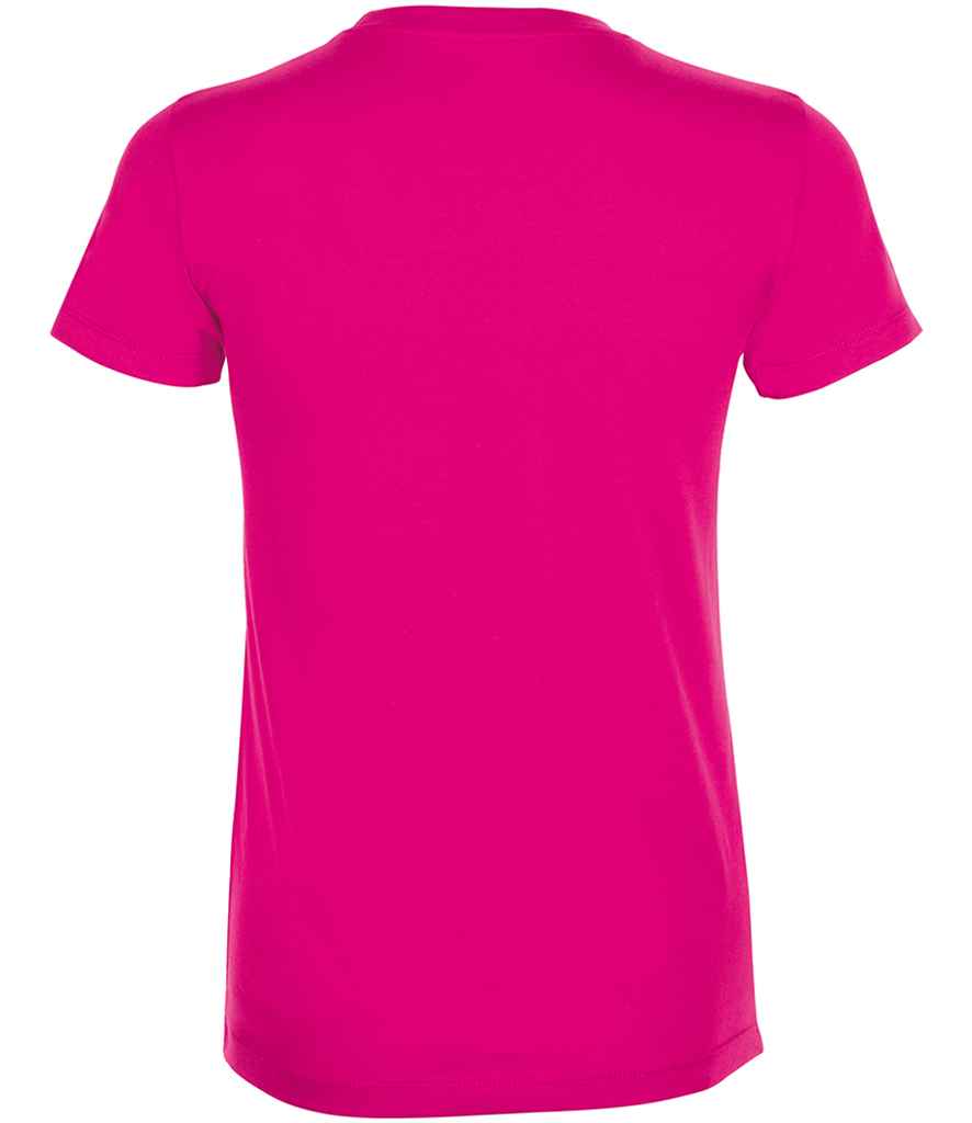 SOL'S Ladies Regent T-Shirt in Fuchsia, back view