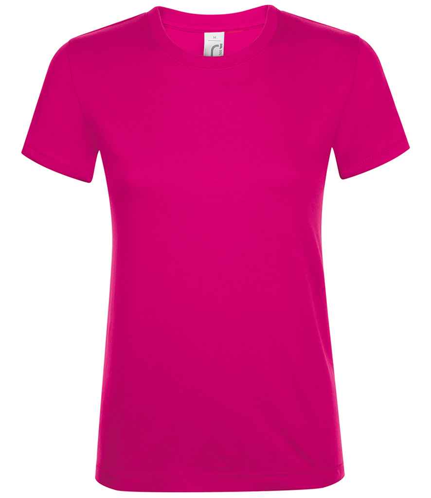 SOL'S Ladies Regent T-Shirt in Fuchsia, front view