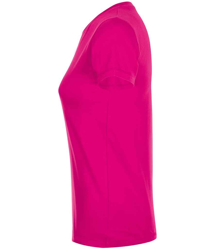 SOL'S Ladies Regent T-Shirt in Fuchsia, side view